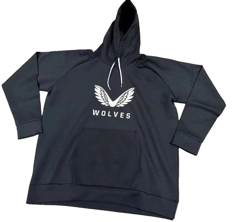 Wolverhampton Wanderers Castore Men's Coaches Travel Hoodie – Black – XL