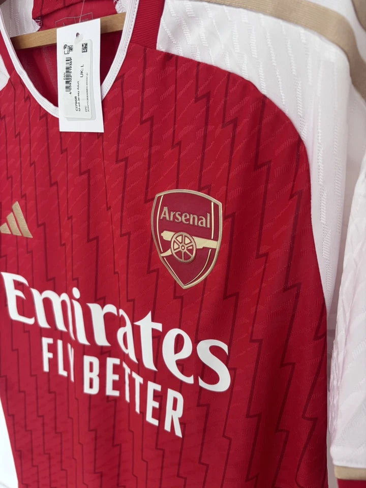 Arsenal 2023/24 adidas Authentic Home Shirt – 32-Game Error – Large - Rare