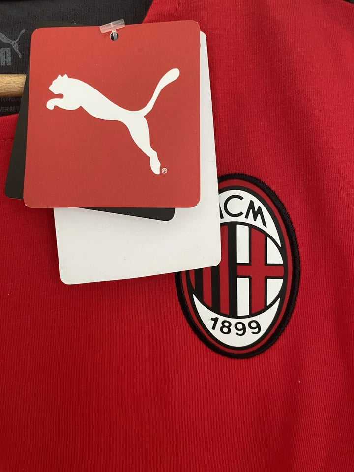 AC Milan Puma T-Shirt – Tango Red / Puma Black – Medium