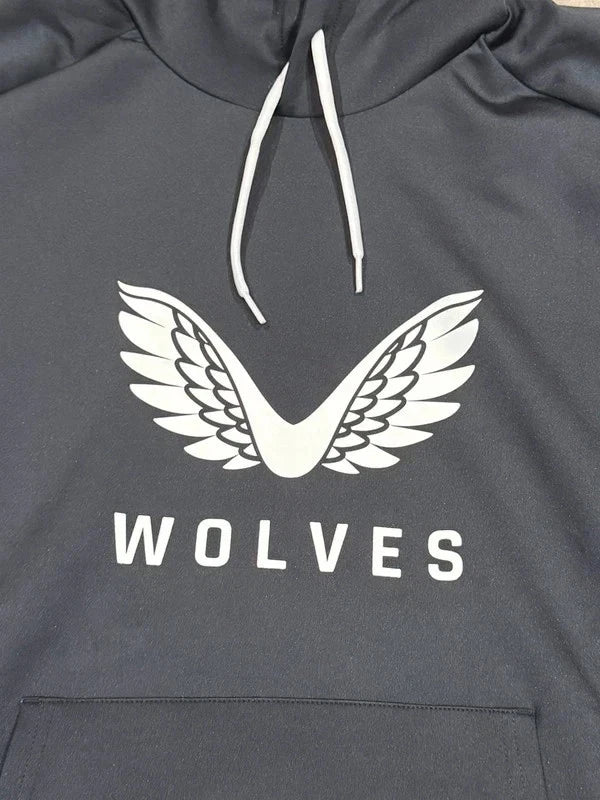 Wolverhampton Wanderers Castore Men's Coaches Travel Hoodie – Black – XL