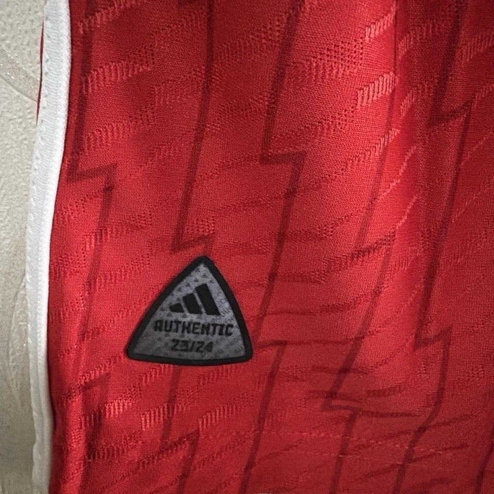 Arsenal 2023/24 adidas Authentic Home Shirt – 32-Game Error – Large - Rare